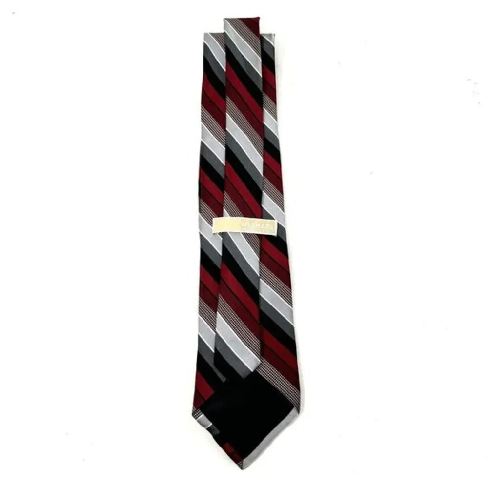 Michael Kors Multi Color Striped‎ Men's Necktie 100% Silk 3.5